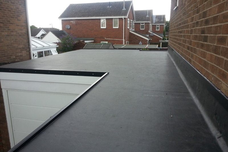 slow slope flat epdm rubber roof