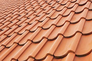 steep slope clay tile roof