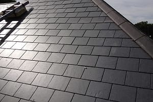 commercial steep slope slate roofing system